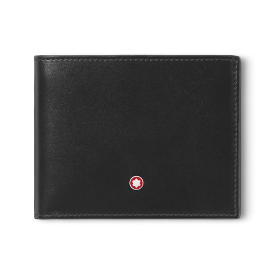 Carteira Horizontal 6CC MONTBLANC Meisterstück Preto/Coral | Ref. 238.198381