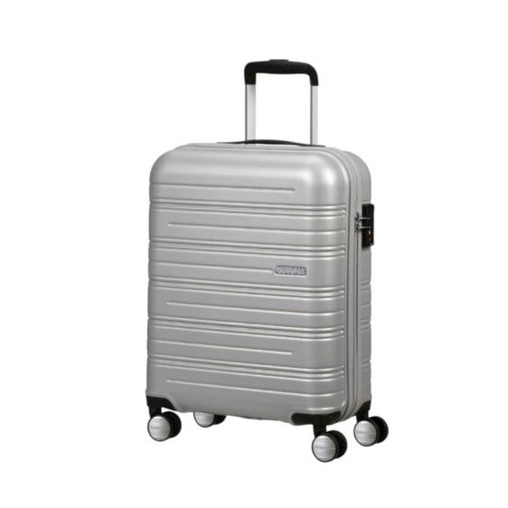 AMERICAN TOURISTER Mala de Cabine / Trolley 55cm 4R High Turn Prateada | Ref. 92MB890125