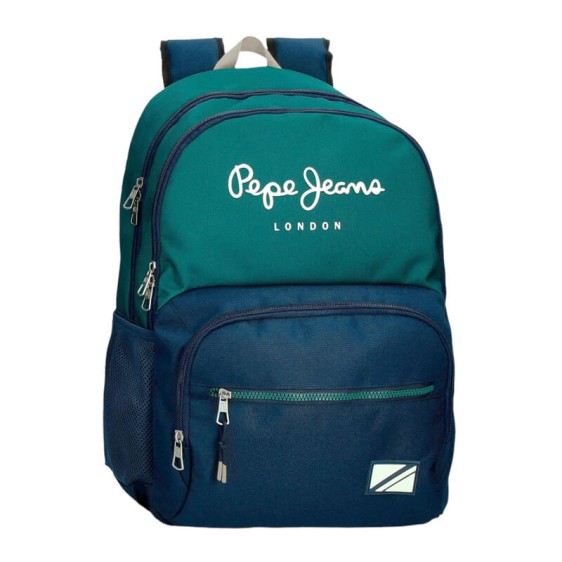 Mochila Escolar 46cm 2C PEPE JEANS Ben Verde | Ref. 186.6952521