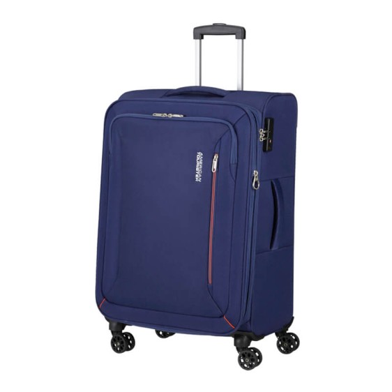 AMERICAN TOURISTER Mala de Viagem Média 68cm 4R Exp. Hyperspeed Combat Navy | Ref. 92MC300341