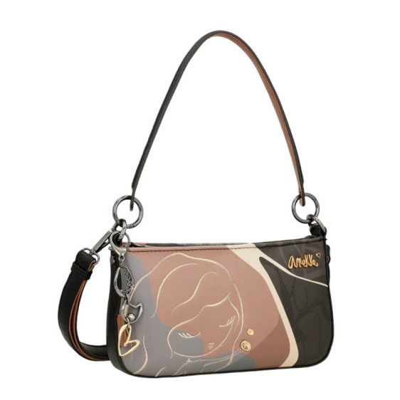 ANEKKE Bolsa de Ombro c/ Tiracolo Dreamverse Heartbeat Castanha | Ref. 280.39782-311