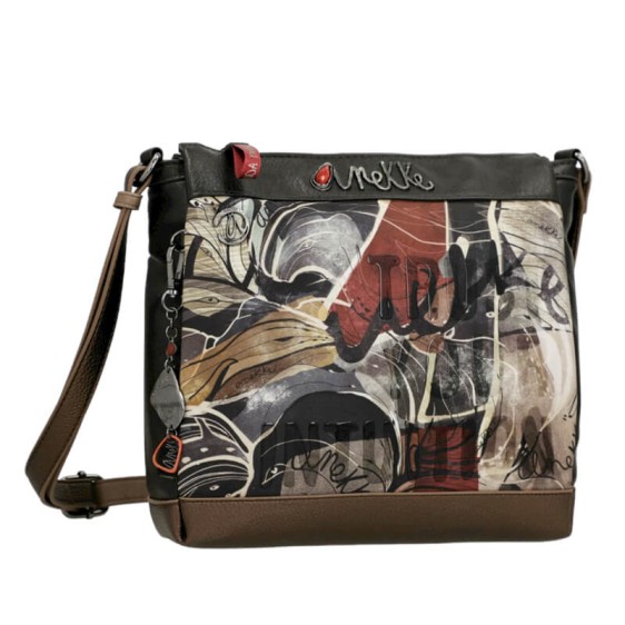 ANEKKE Mala de Tiracolo 3 Compartimentos Nature Imaginary Multicolor | Ref. 280.39773-039