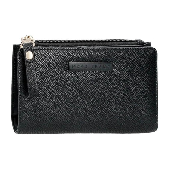 Carteira Média com Porta-Moedas PEPE JEANS Elia Preta | Ref. 186.7948631