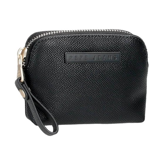 Porta-Moedas Redondo c/ Fecho PEPE JEANS Elia Preto | Ref. 186.7948031