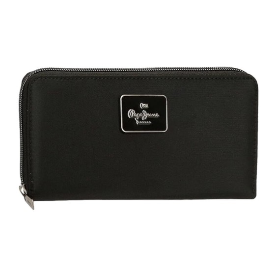 Carteira de Senhora c/ Fecho PEPE JEANS Christine Preta | Ref. 186.7098543