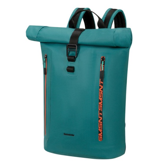 SAMSONITE Mochila Rolltop para Portátil 15.6” Coatify Biz Azul/Laranja | Ref. 92KP500421