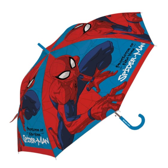 Guarda-Chuvas Comprido Aut. 48/8 85cm SPIDERMAN Azul | Ref. 319.SM16541A