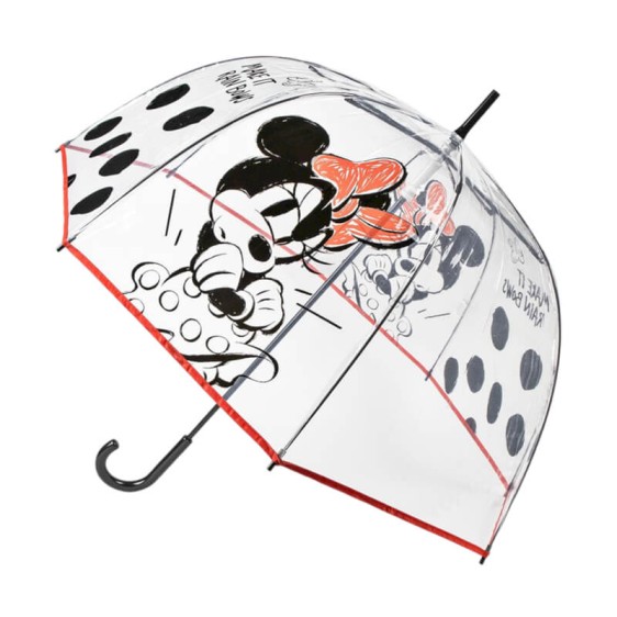 Guarda-Chuvas Comprido Aut. 61/8 94cm MINNIE Transparente | Ref. 319.2400000813