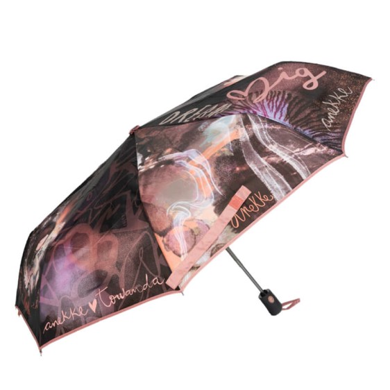 ANEKKE Guarda-Chuva Pequeno Automático Dreamverse Castanho | Ref. 280.39473-103