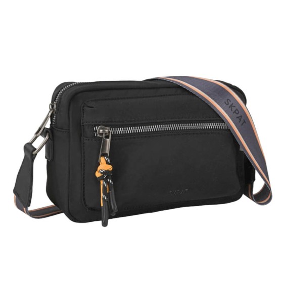 Bolsa de Tiracolo Média SKPAT Parma Preta | Ref. 237.32398601