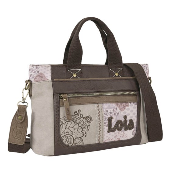 Mala de Mão/Tiracolo LOIS Virginia Taupé | Ref. 237.32498101
