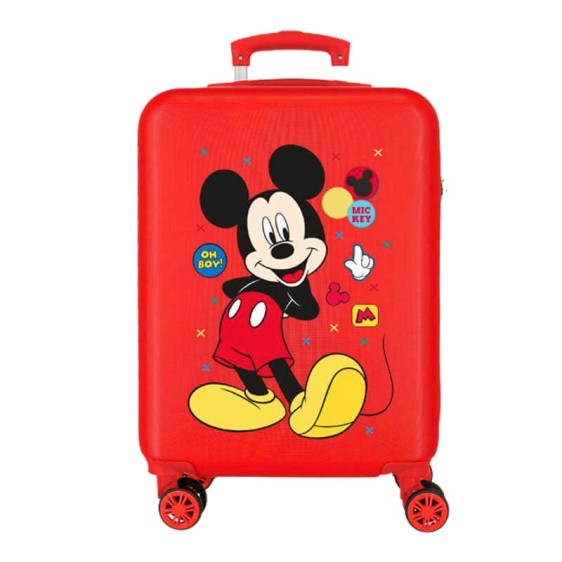 Mala de Cabine / Trolley 55cm 4R MICKEY Enjoy The Day Vermelha | Ref. 186.4681767