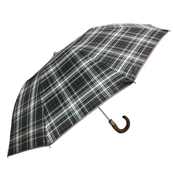 Guarda-Chuva Unisexo Dobrável Aut. 58/10 EZPELETA 10046 Xadrês Castanho | Ref. 104.10046C