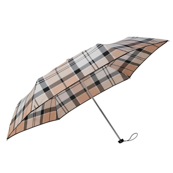 SAMSONITE Guarda-Chuva Sra. Dobrável Man. Alu Drop S Xadrez Bege | Ref. 92CK100323
