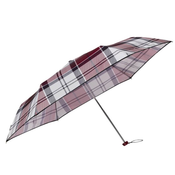 SAMSONITE Guarda-Chuva Sra. Dobrável Man. Alu Drop S Xadrez Vermelho Granada | Ref. 92CK100317