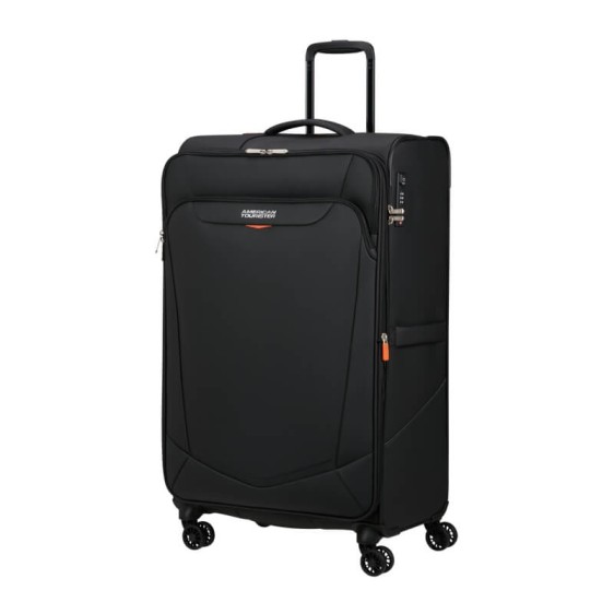 AMERICAN TOURISTER Mala de Viagem Grande 80cm 4R Coated Exp SummerRide Preta | Ref. X92ME710609