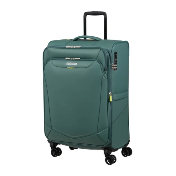 AMERICAN TOURISTER Mala de Viagem Média 69cm 4R Coated Exp SummerRide Dark Forest | Ref. 92ME710514