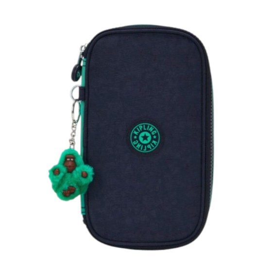 Estojo Escolar KIPLING 50 Pens Blue Green Block | Ref. 187.40K10999CD7
