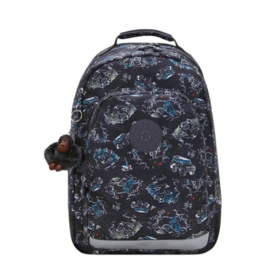 Mochila para Portátil 15" KIPLING Class Room Jungle Fun Race, Cor: Jungle Fun Race