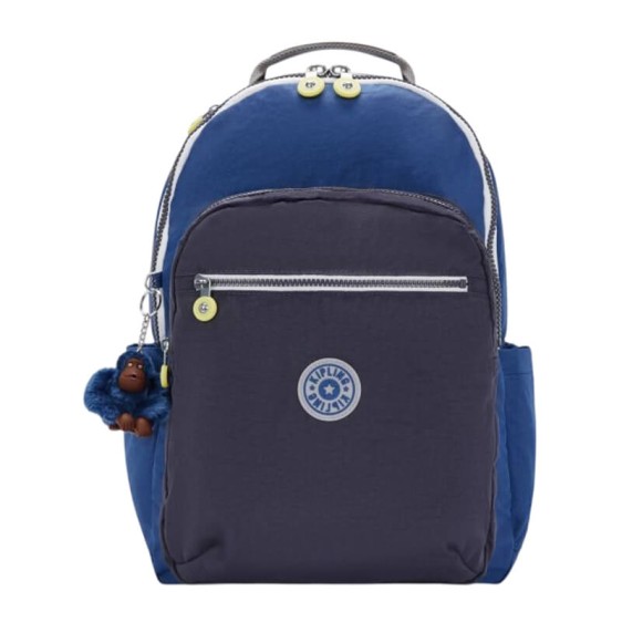 Mochila para Portátil 15” KIPLING Seoul Fantasy Blue Block | Ref. 187.40KI51408FB