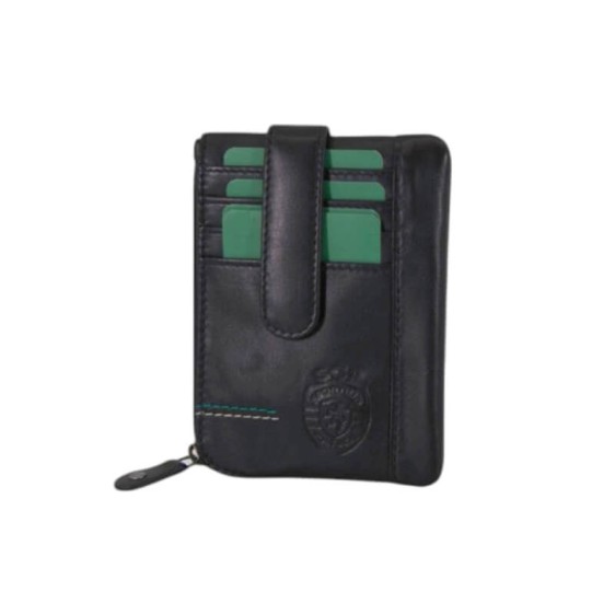 Porta-Moedas c/ Porta-Cartões SPORTING 3288 Preto | Ref. 254.SCP3288P
