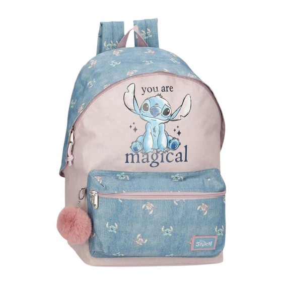 Mochila Escolar 44Cm STITCH You Are Magical Azul Ganga | Ref. 186.3852521