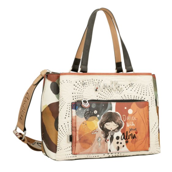 ANEKKE Mala de Duas Asas 3C Alma Taupe | Ref. 280.40701-255