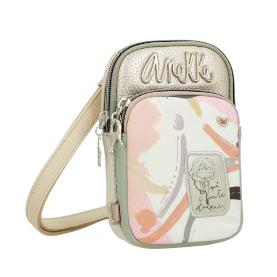ANEKKE Mini Bolsa Tiracolo c/ Bolso Alma Smart Pack Dourada | Ref. 280.40603-907