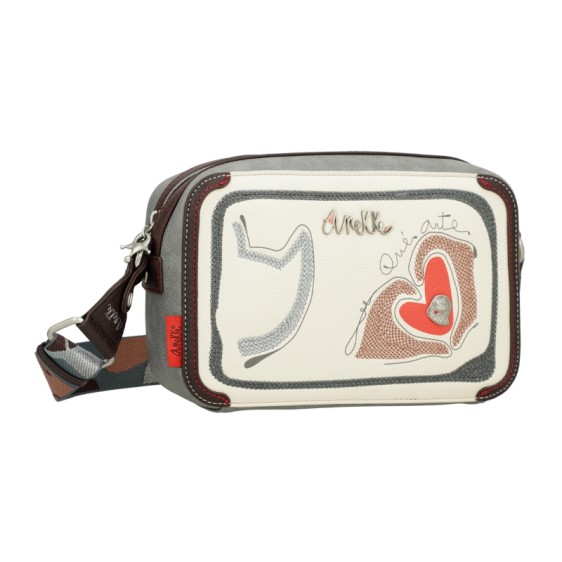 ANEKKE Bolsa Transversal Rectangular Alma Olé Azul | Ref. 280.40763-447