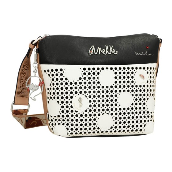 ANEKKE Bolsa de Tiracolo Alma Lunares  Branca | Ref. 280.40723-248