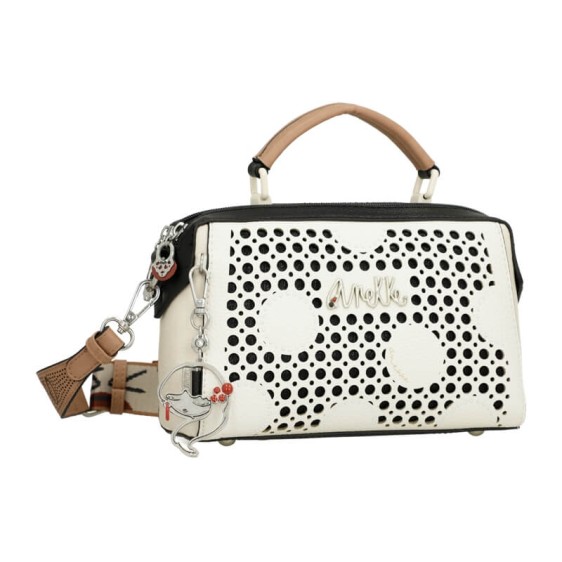 ANEKKE Bolsa de Tiracolo 2C Alma Lunares Branca | Ref. 280.40723-443