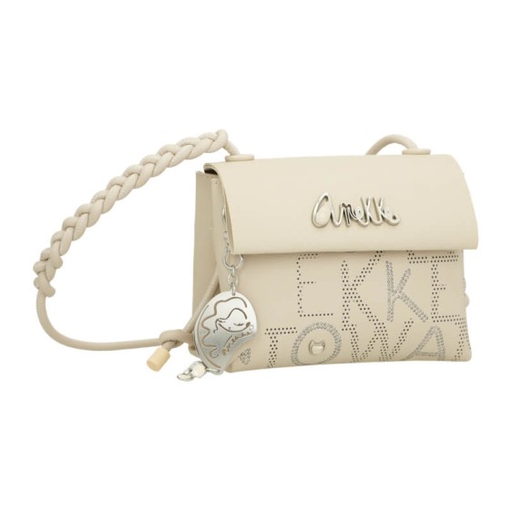 ANEKKE Bolsa de Tiracolo com Aba Alma Original Bege | Ref. 280.40743-505