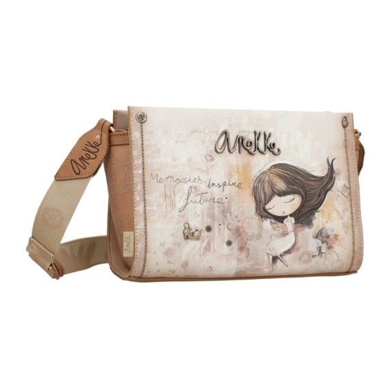 ANEKKE Bolsa de Tiracolo Memories Castanha | Ref. 280.40803-479