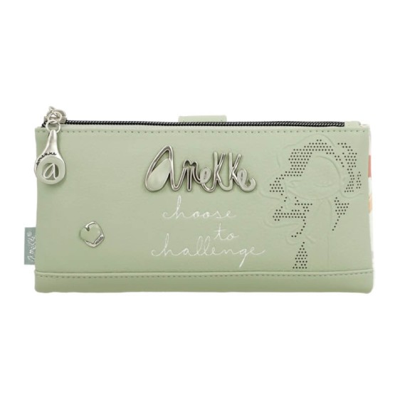 ANEKKE Carteira Grande Flexível RFID Alma Original Verde | Ref. 280.40749-906