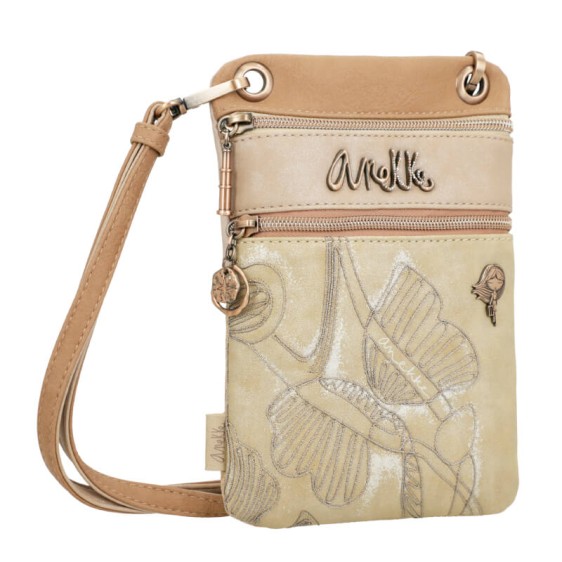 ANEKKE Mini Bolsa de Tiracolo Memories Whispers 40823-905 Dourada | Ref. 280.40823-905