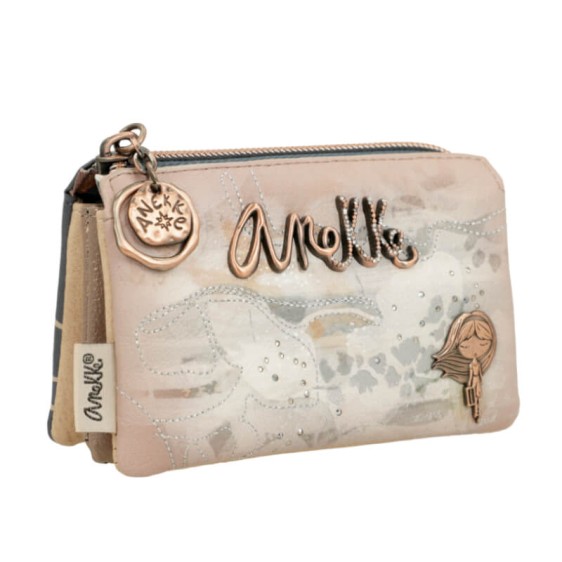 ANEKKE Porta-Moedas Triplo Memories Whispers 40829-010 Dourado | Ref. 280.40829-010