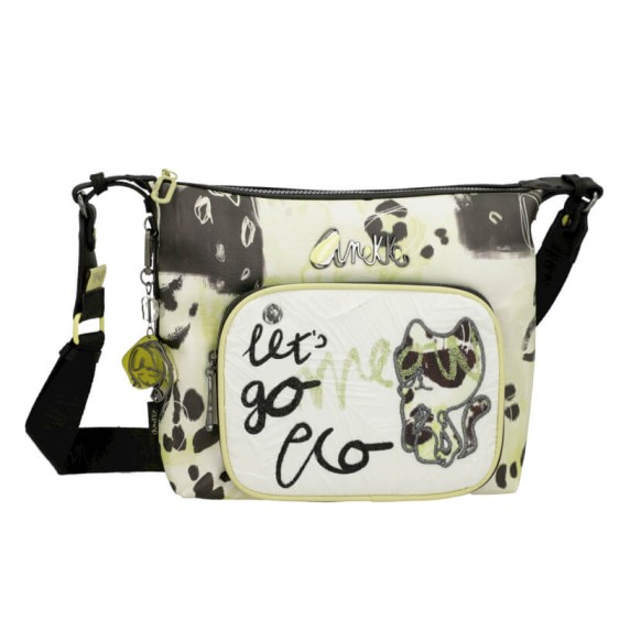 ANEKKE Mala de Tiracolo c/ Bolsos Nature Towanda 40873-249 Preta | Ref. 280.40873-249