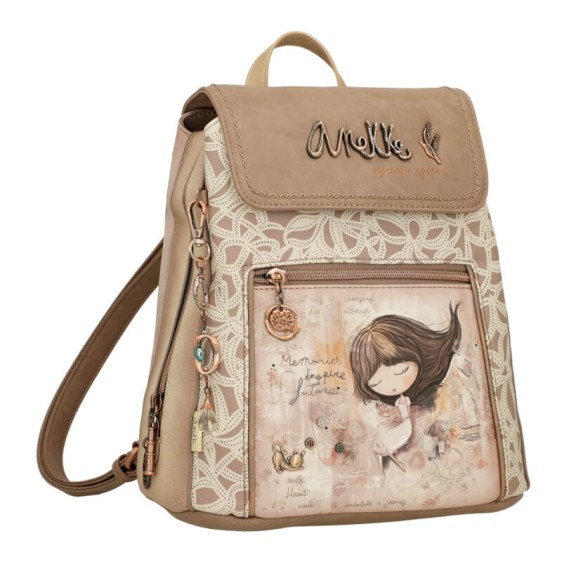 ANEKKE Mochila de Passeio c/ Aba Castanha | Ref. 280.40805-270
