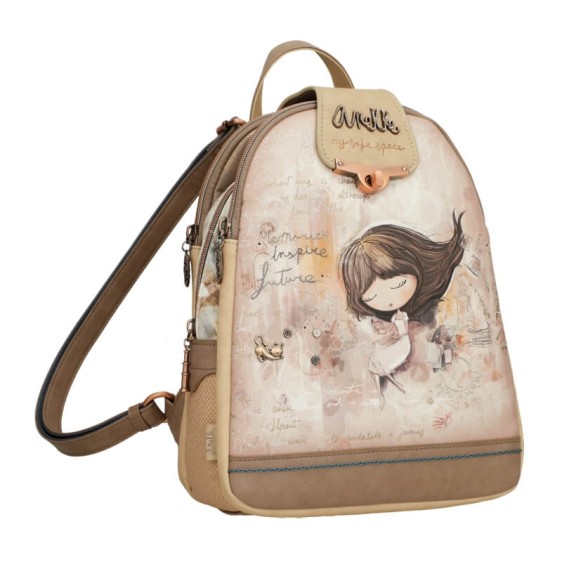 ANEKKE Mochila de Passeio Tripla Memories Castanha | Ref. 280.40805-043