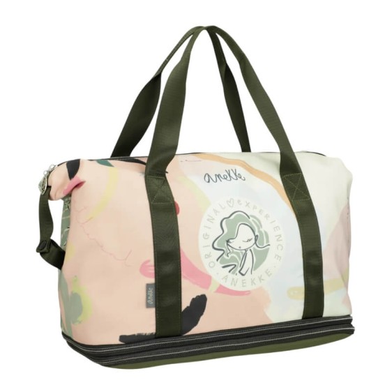 ANEKKE Saco de Viagem Expansível Alma Rosa/Verde | Ref. 280.40578-002