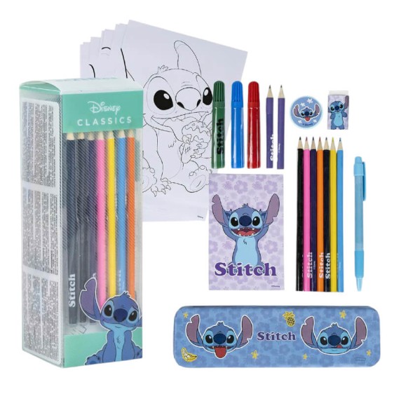 Estojo com Conjunto de Pintura STITCH Azul | Ref. 299.2700001224