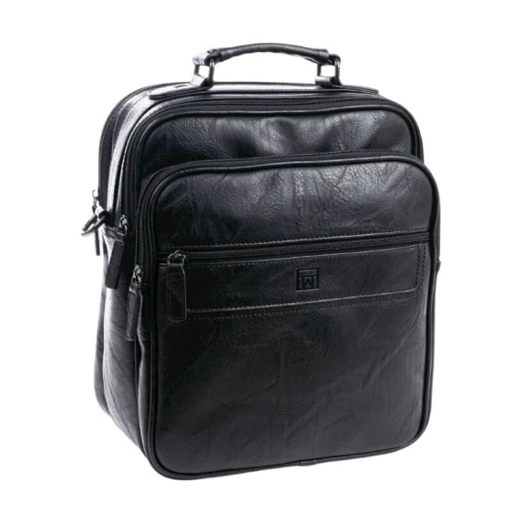 Bolsa de Tiracolo Grande c/ Pega MATTIES Nappa Preta | Ref. 132.4012120