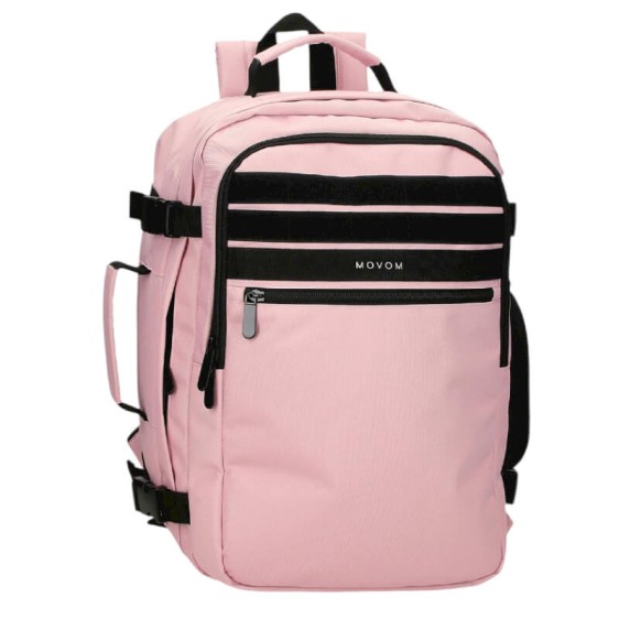 Mochila de Viagem Vueling/Wizz 40x30x20 MOVOM Foster Rosa Nude | Ref. 186.5372825