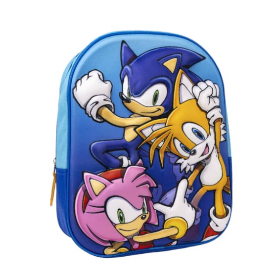 Mochila Infantil 31cm SONIC 3D 2100004683 Azul | Ref. 299.2100004683