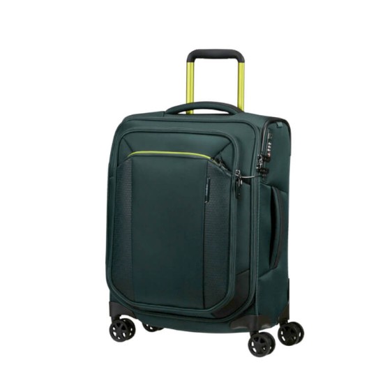 SAMSONITE Mala Cabine / Trolley 55cm 4R Respark Verde Petróleo Escuro | Ref. 92.143328-5257