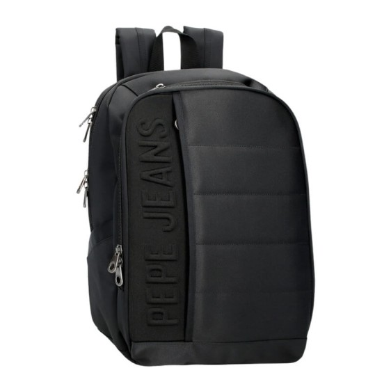 Mochila para Portátil 13.3" 2C Adapt. PEPE JEANS Ancor Preta | Ref. 186.7012142