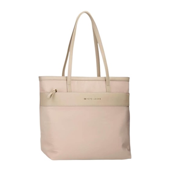Saco de Ombro para Portátil/Tablet PEPE JEANS Morgan Bege | Ref. 186.7927533