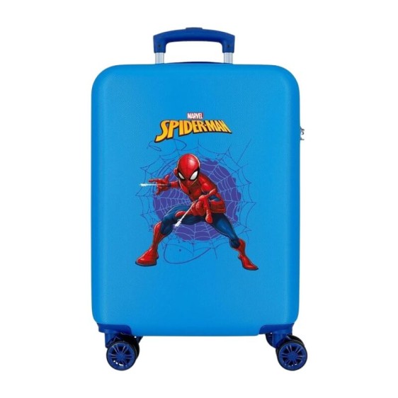 Mala de Cabine / Trolley 55cm 4R SPIDERMAN Action Azul | Ref. 186.4651164