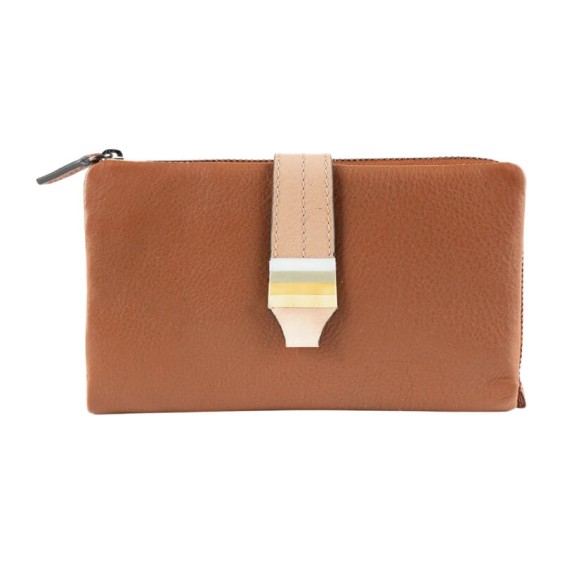 Carteira Grande Flexível RFID MATTIES Colour Strap Camel | Ref. 132.1821012