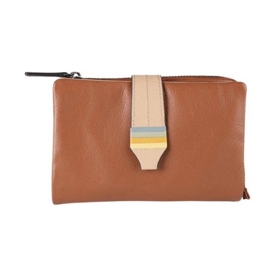 Carteira Média Flexível RFID MATTIES Colour Strap Camel | Ref. 132.1821112